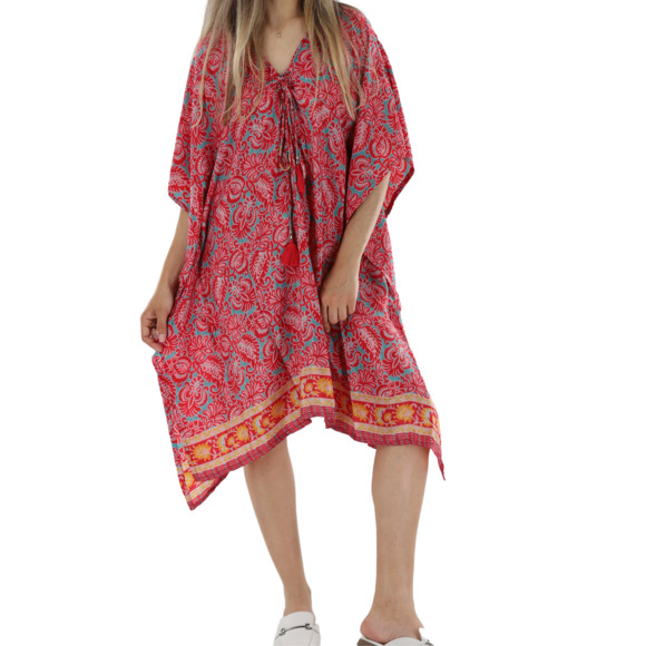 La Fiorentina Long Flowy Floral "Serena" Dress - Picture 2 of 3